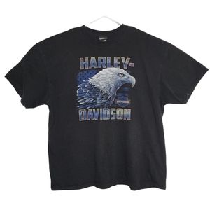 Harley Davidson Eagle Graphic T Shirt - Georgia - Men's 2XL